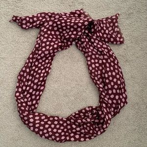 J Crew Maroon Scarf